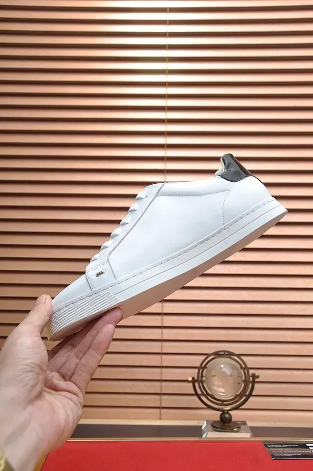 Fendi FF Stripe White and Red Black Lifestyle Sneakers 5