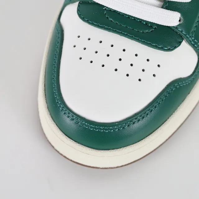 Fendi First White Green zapatillas lifestyle de bajo con paneles de cuero 5