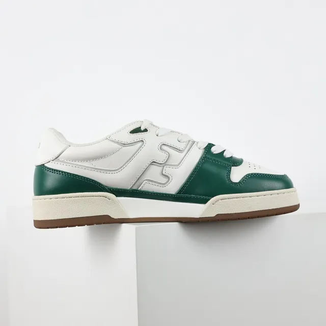 Fendi First White Green zapatillas lifestyle de bajo con paneles de cuero 7
