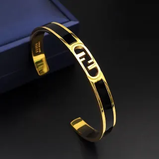 سوارة فندي ذهب أسود معدني إنلاي مينا