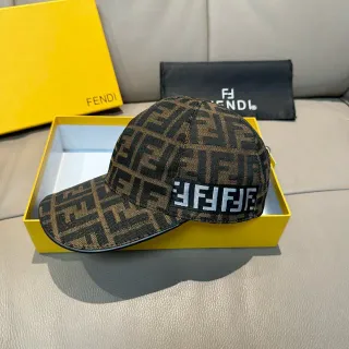 芬迪莫诺格拉姆 FF 标志棒球帽