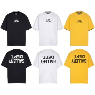 Gallery Dept Black Oversized Fit Screen-Printed Text T-Shirt