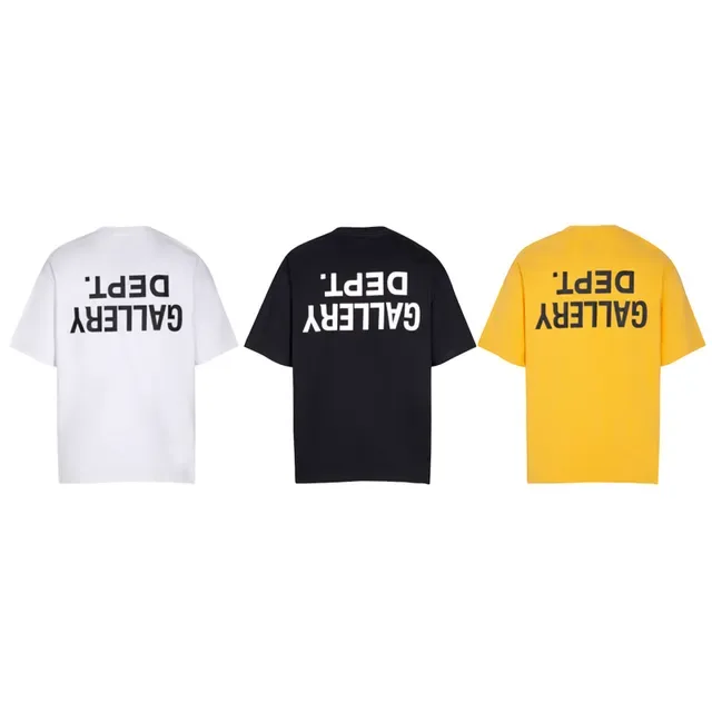Gallery Dept Black Oversized Fit Screen-Printed Text T-Shirt 4