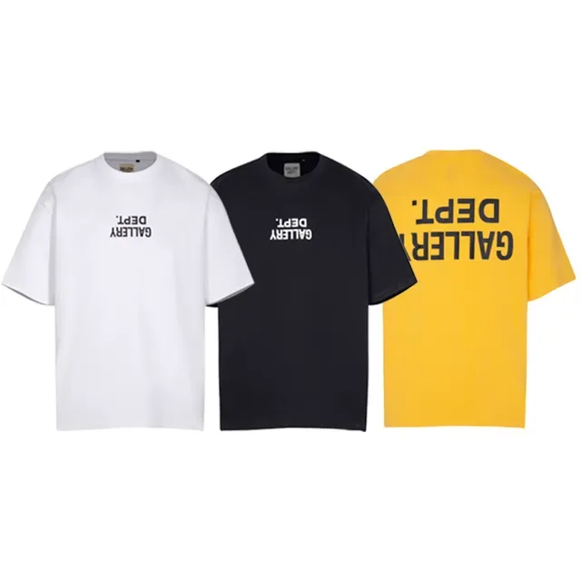 Gallery Dept Black Oversized Fit Screen-Printed Text T-Shirt 5