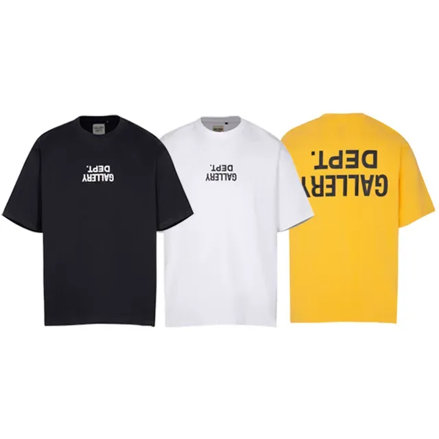 Gallery Dept Black Oversized Fit Screen-Printed Text T-Shirt 6