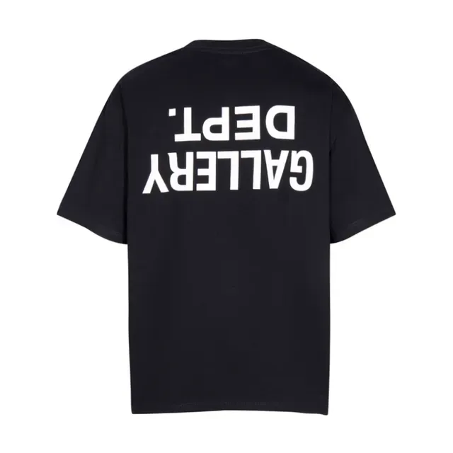 Gallery Dept Black Oversized Fit Screen-Printed Text T-Shirt 8