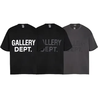 Gallery Dept Black White Oversized Fit Bold Typographic Print T-Shirt