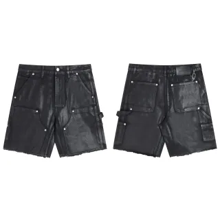 Gallery Dept Deconstructed Cargo Pocket Black Denim Shorts