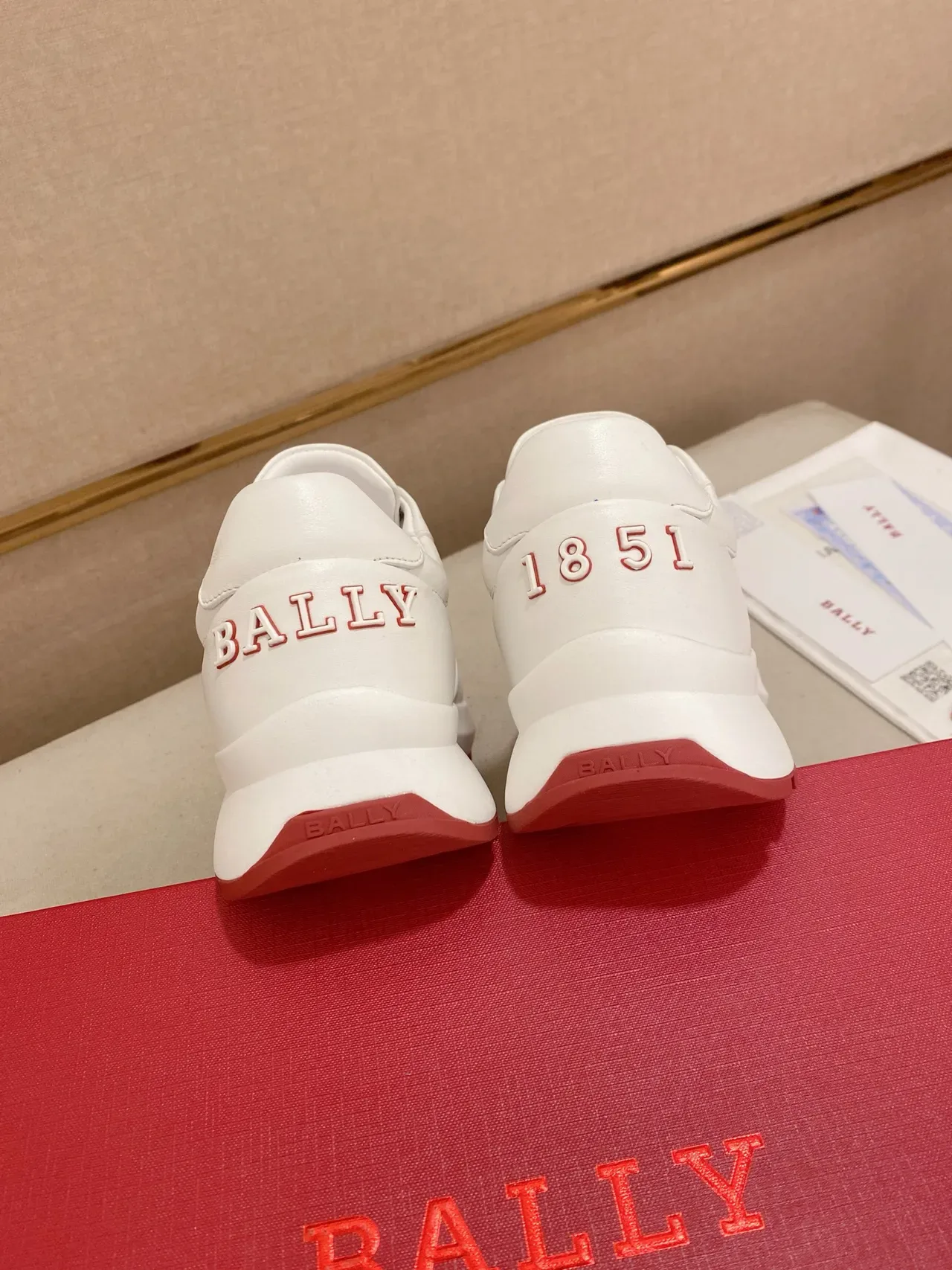 Bally White and Red Stripe Lifestyle Sneaker 3