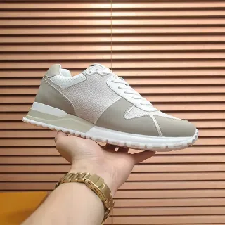 Beige and White Layered Upper Lifestyle Sneaker
