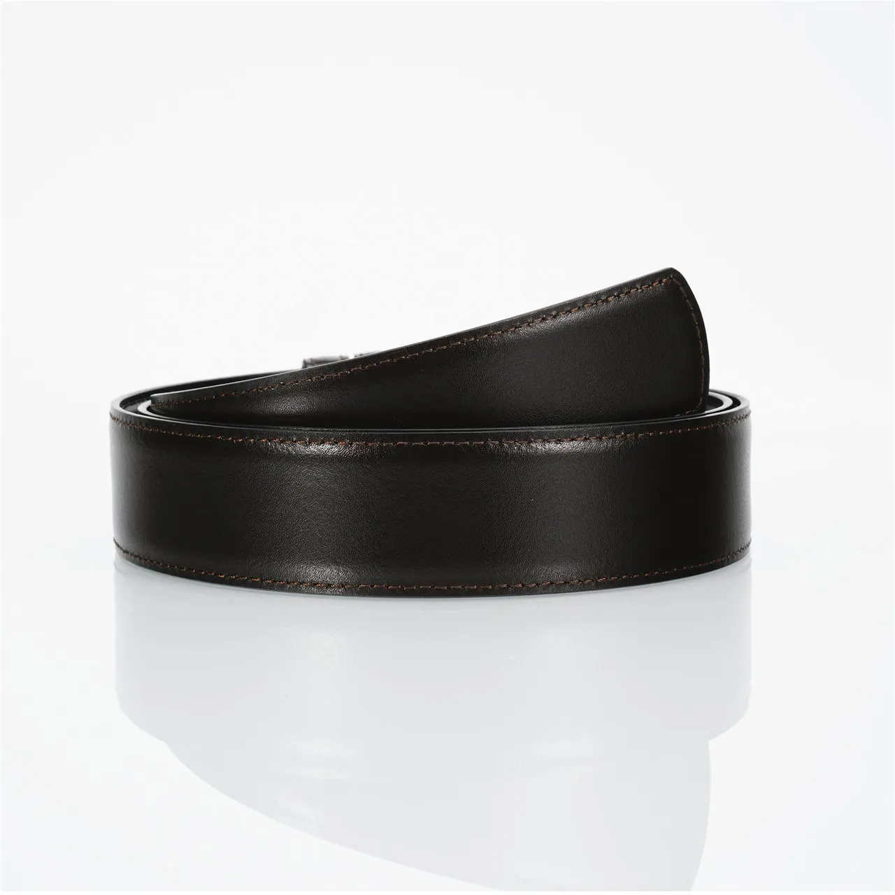 Black Gold Buckle Leather Belt 8