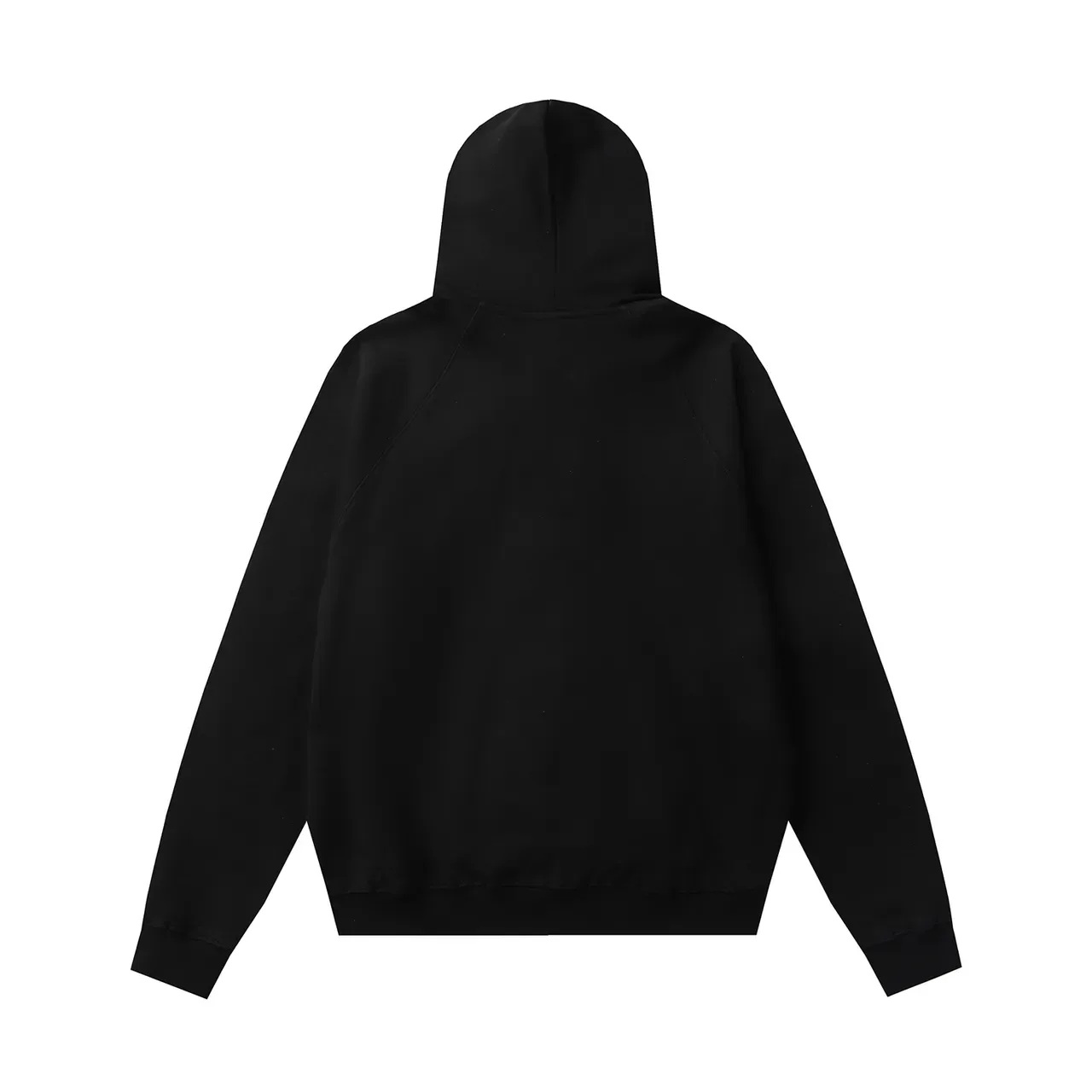 黑金 Oversized Fit 拉链袖连帽衫 3