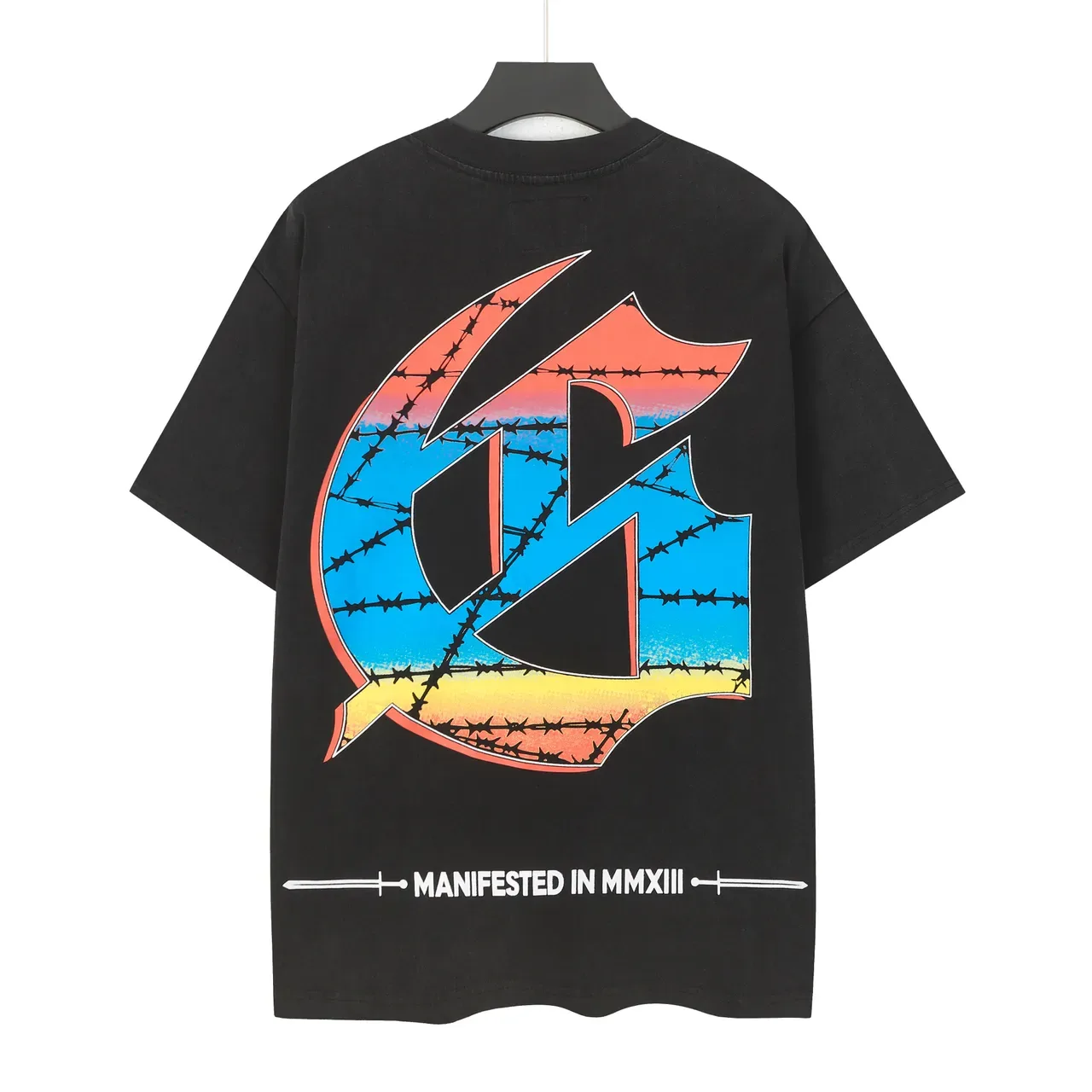 Black Oversized Graphic Print T-Shirt 3