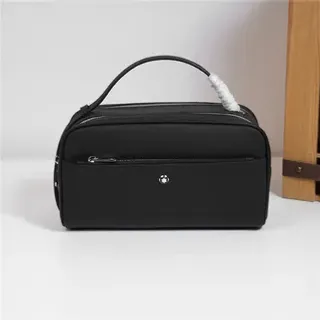 Black Pebbled Leather Top-Handle Boston Bag