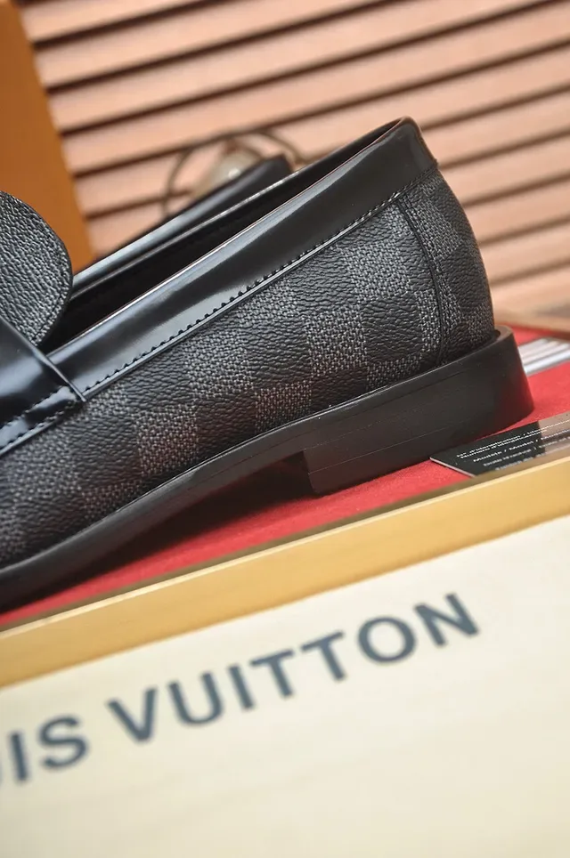 Black Textured Leather Bit Strap Loafer 3