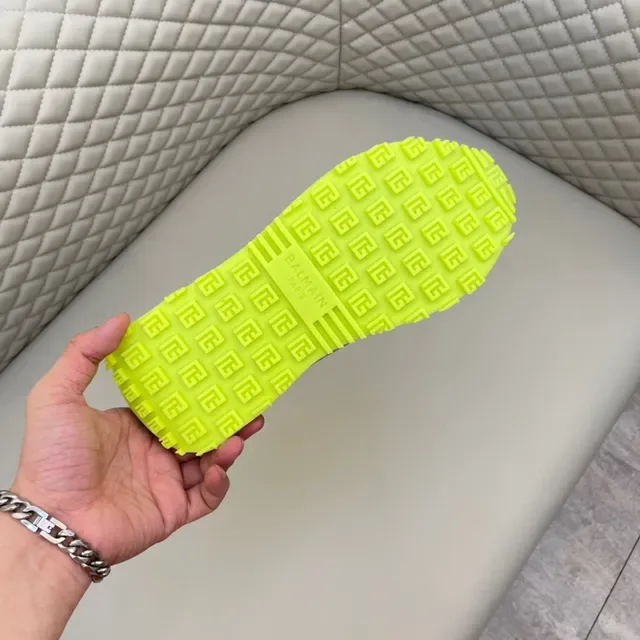 Sneakers Chunky Sola Esculpida Noir Jaune Overlay Bleu Translucide 2