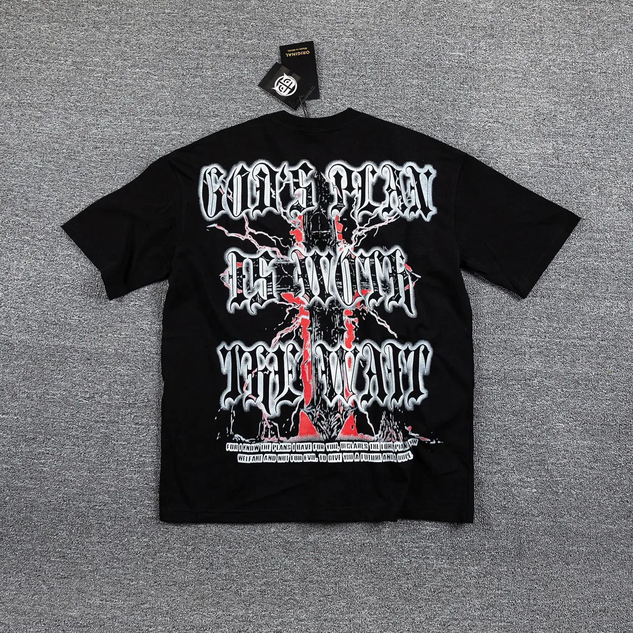 Camiseta oversized com estampa gráfica preta e amarela 4
