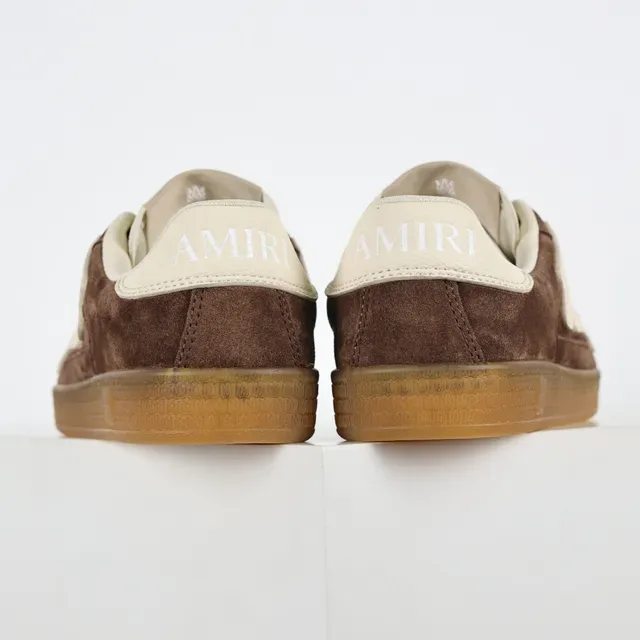 Brown Beige Suede Upper Off-White Bone-Shaped Overlays Sneakers 8