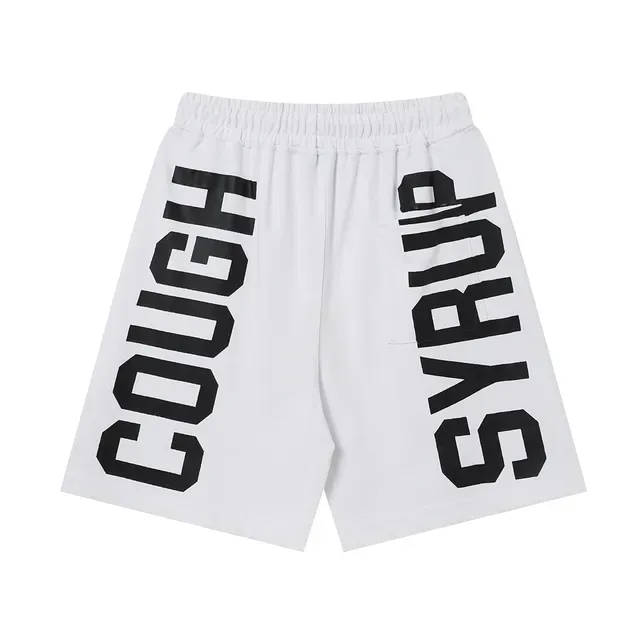 Shorts Text-Print Marrón o Blanco Ajuste Relaxed Fit Cintura con Cordón 7