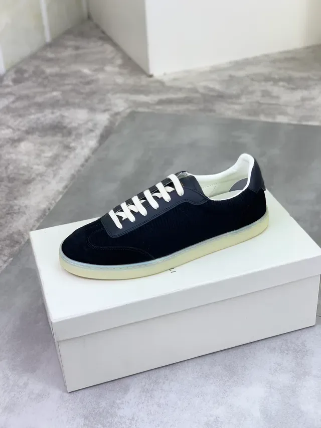 Brunello Cucinelli Black Corduroy and Suede Lifestyle Sneaker 4