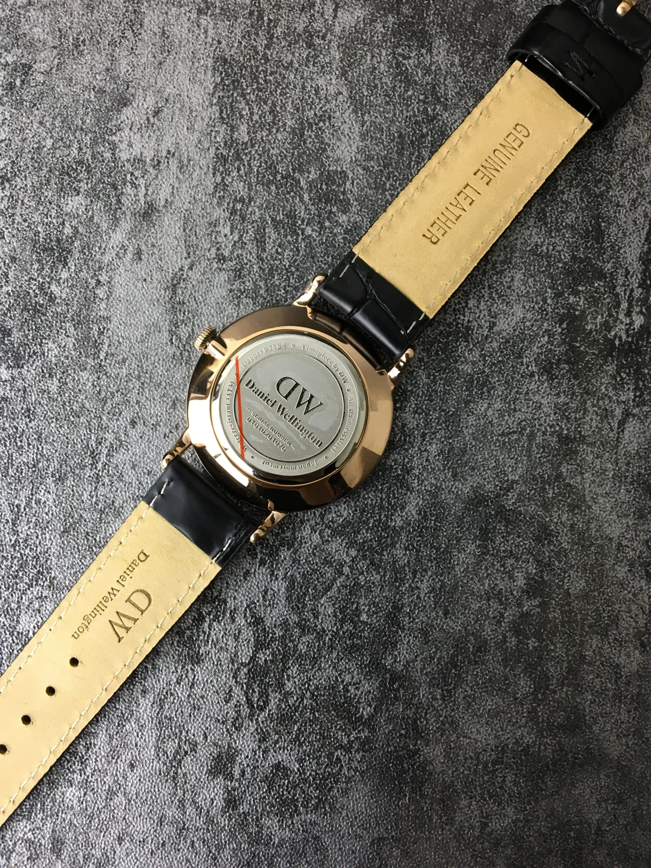 Daniel Wellington Black Gold Minimalist Case Quartz Watch 4