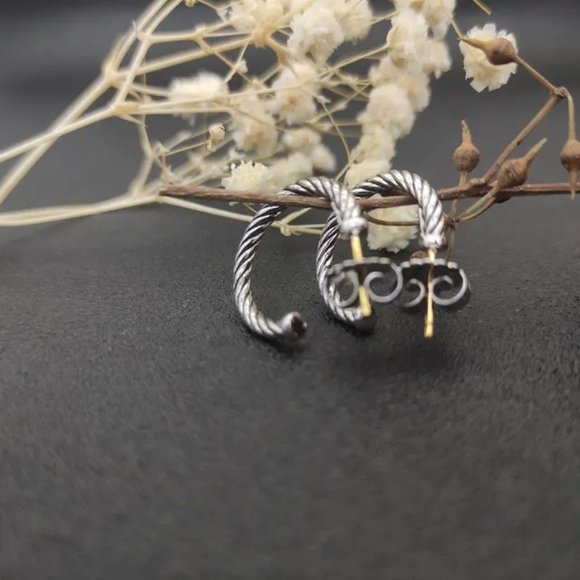 David Yurman Cable Classics Twisted Hoop Earrings 9