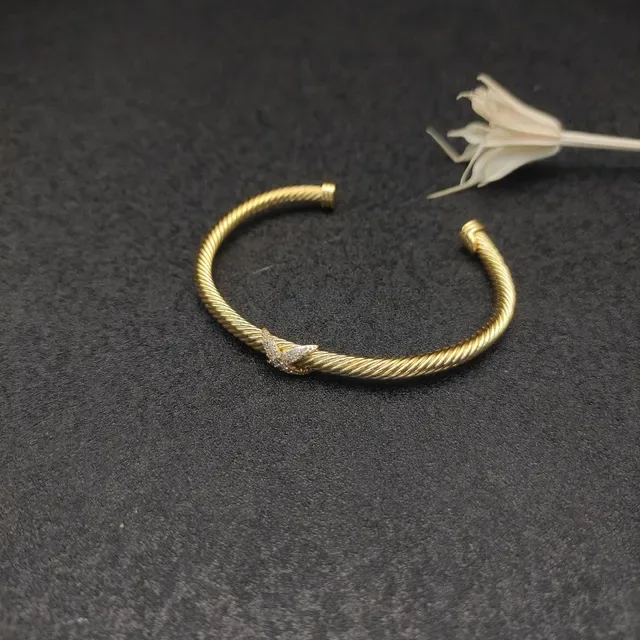 David Yurman Cable Classics X Twisted Cable Diamond Bracelet 9