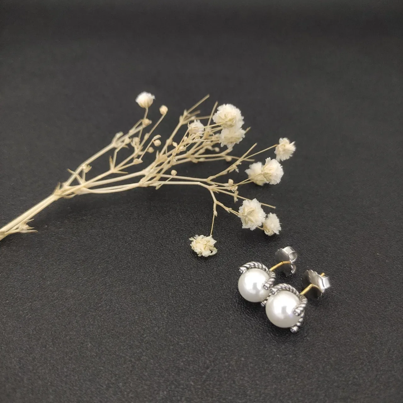 David Yurman Cable Collection Pearl Stud Earrings 9