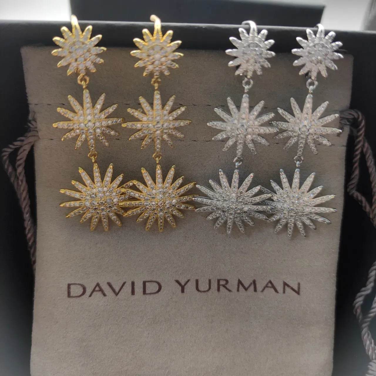 David Yurman Starburst Pavé Double-Tier Earrings 8