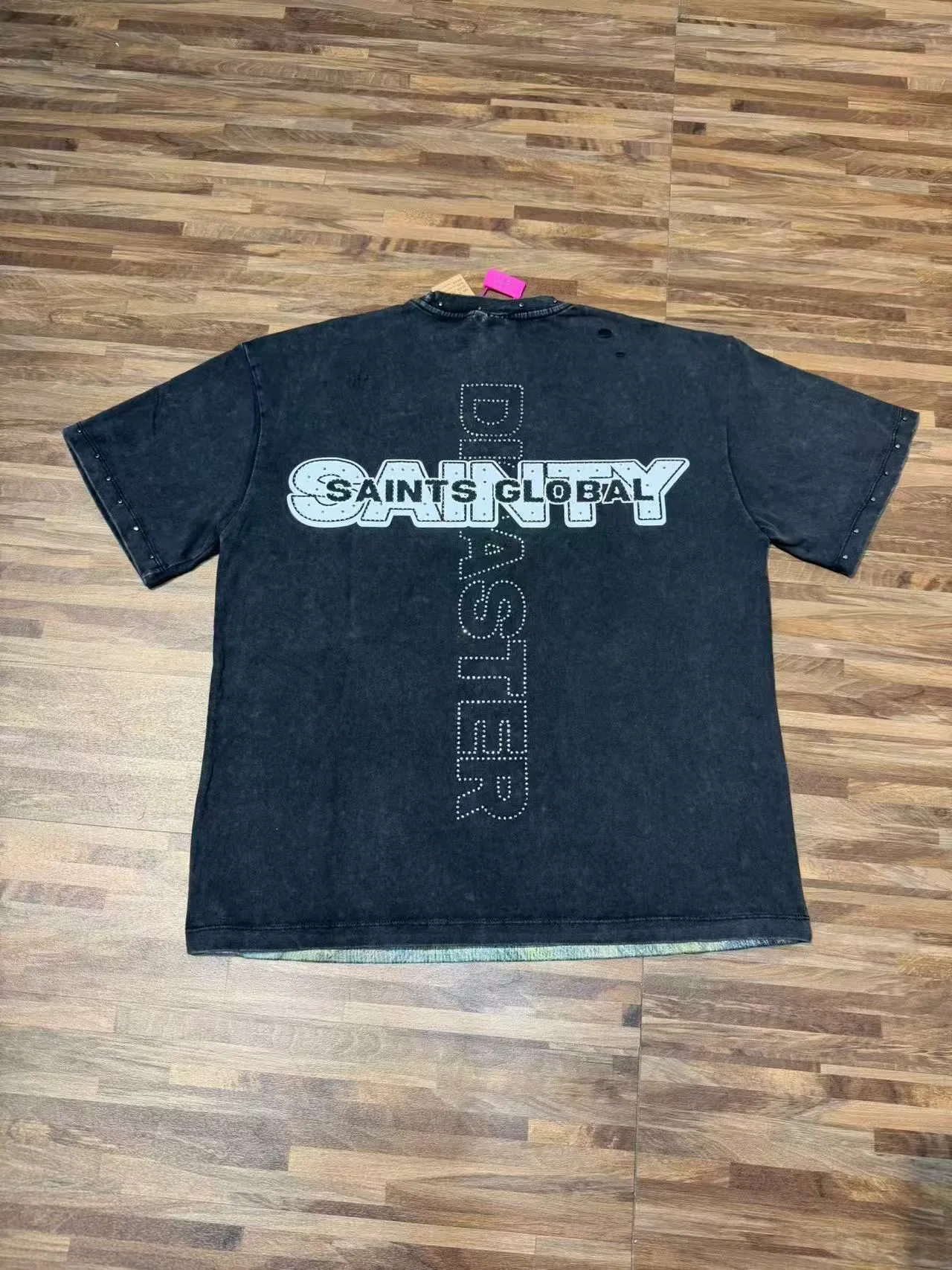 Distressed Graphic Print Oversized T-Shirt 6