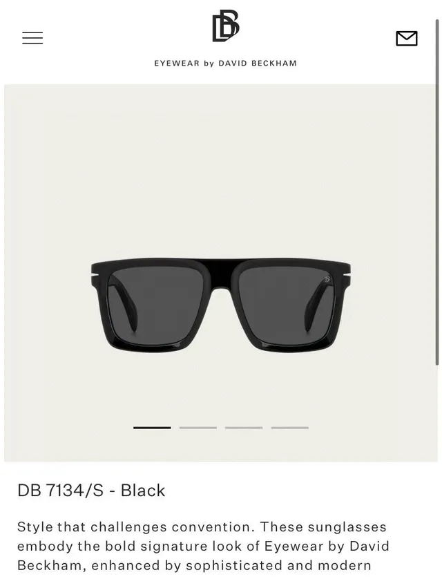 Eyewear by David Beckham DB 7134/S Black Havana Orange High Contrast Sunglasses 2