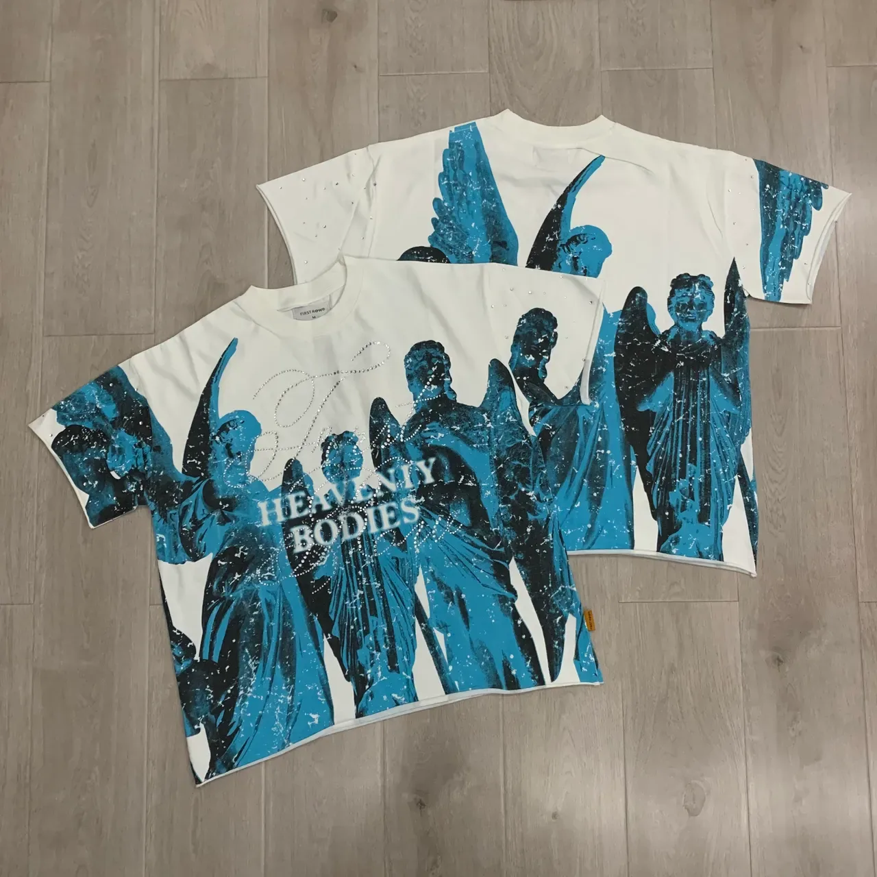 FIRST ROW Heavenly Bodies Graphic Print Oversized T-Shirt 4