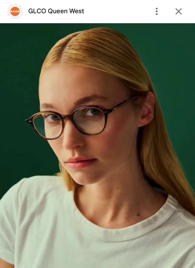 Garrett Leight Round Translucent Green-Gray Optical Glasses 2