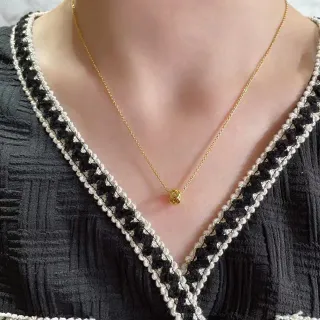 সোনার চেইন জ্যামিতিক গিঁট পেন্ডেন্ট নেকলেস