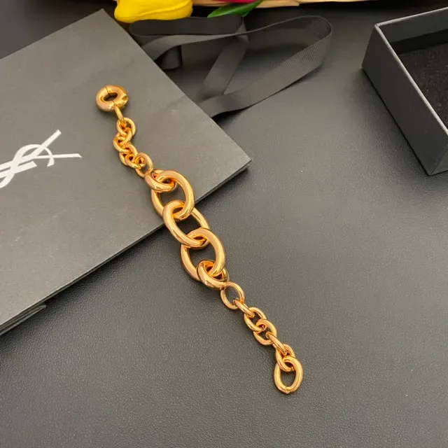 Gold-Tone Chunky Oval Link Chain Bracelet 6
