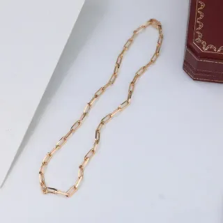 Collier à chaîne en maillons rectangulaires doré