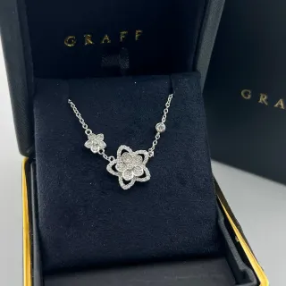 Graff Collier Floral Pavé Diamants