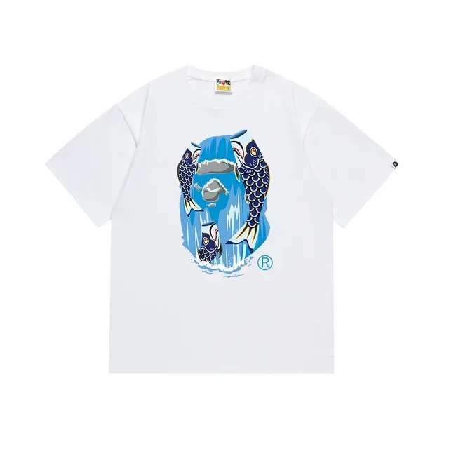 Graphic Koi Fish Print T-Shirt 2