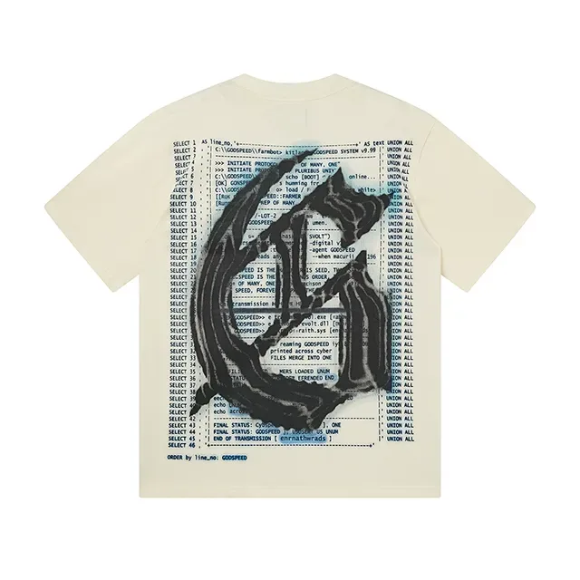 Graphic-Print Oversized Double-Sided Art T-Shirt 3