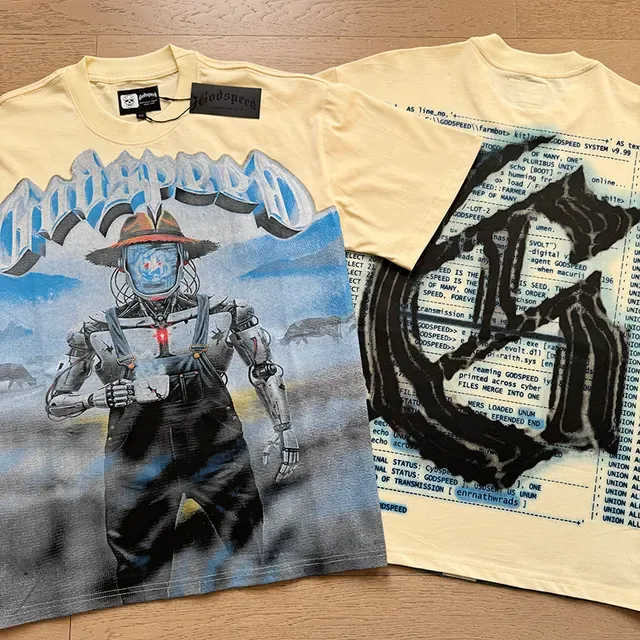 Graphic-Print Oversized Double-Sided Art T-Shirt 4