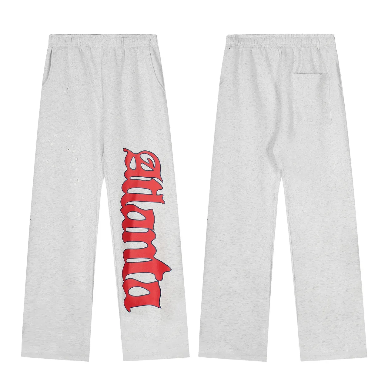Hoodie con impresión gráfica y cremallera frontal y pantalones de chándal de pierna ancha Tracksuit 13