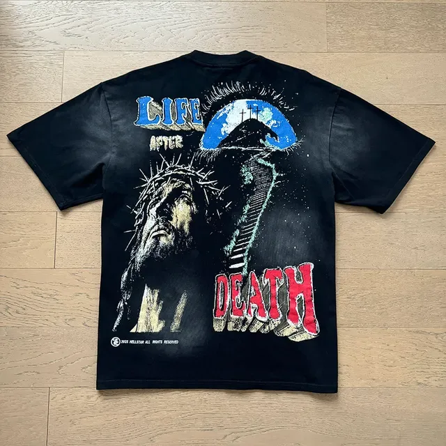 HEISTAR Graphic-Print Distressed Double-Sided Art T-Shirt 4