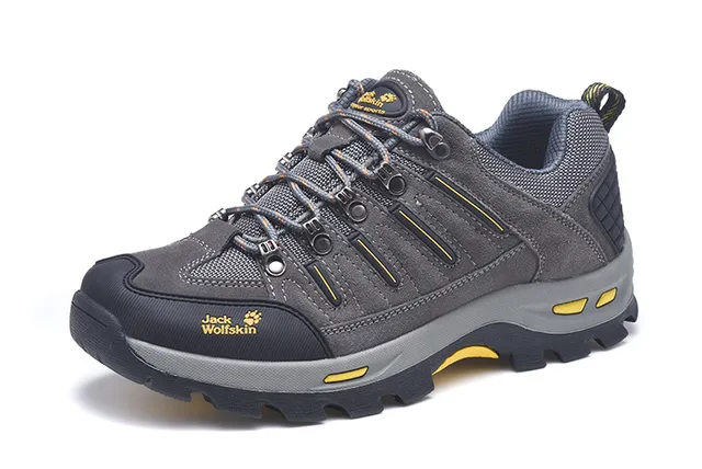 Jack Wolfskin Verde Ejército Negro Oliva Ante Y Malla Superior Punta De Goma Botas De Senderismo 7