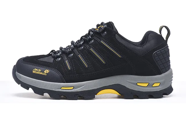 Jack Wolfskin Verde Ejército Negro Oliva Ante Y Malla Superior Punta De Goma Botas De Senderismo 12