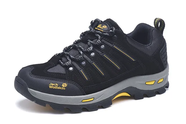 Jack Wolfskin Verde Ejército Negro Oliva Ante Y Malla Superior Punta De Goma Botas De Senderismo 13