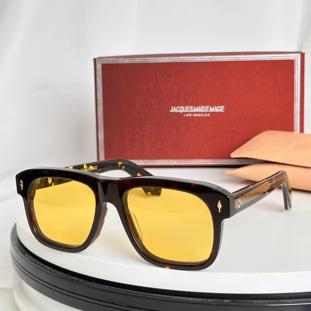 Jacques Marie Mage Tortoiseshell Square Sunglasses 3