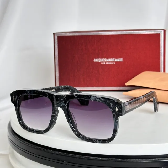 Jacques Marie Mage Tortoiseshell Square Sunglasses 4