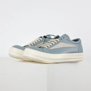 Light Blue and Beige Two-Tone Platform Sneakers