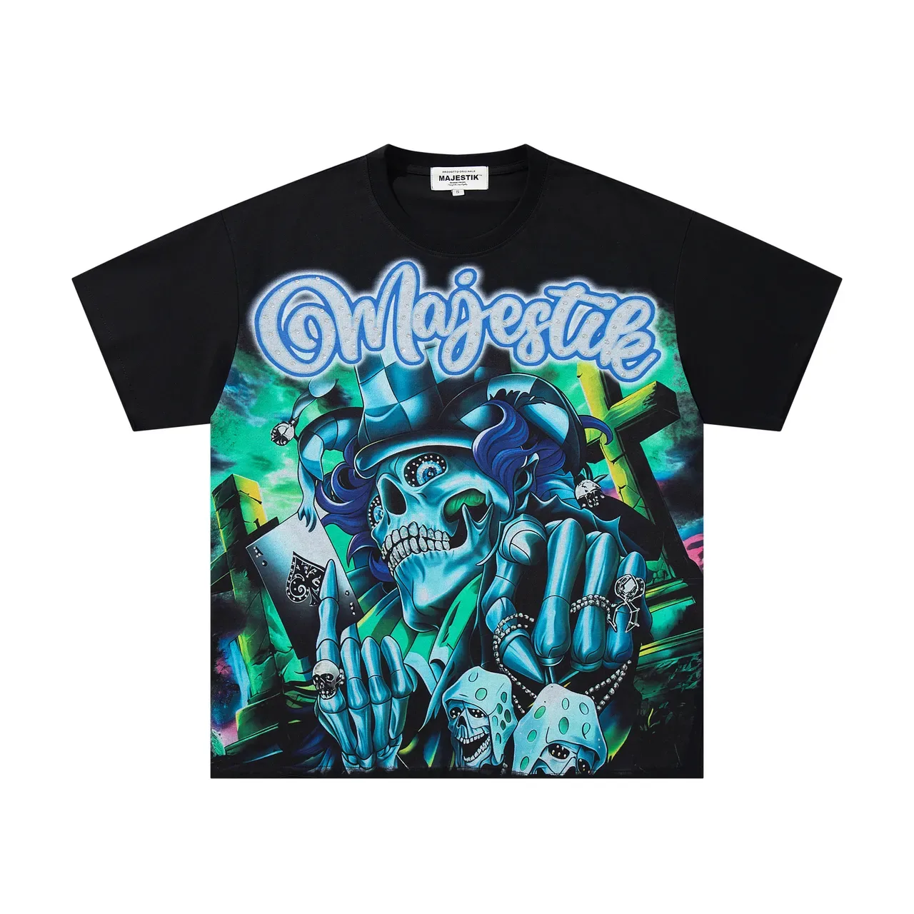 Majestik Graphic-Print Oversized T-Shirt 4