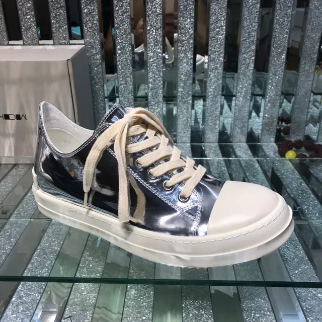 Metallic Silver and Cream Toe Cap Lifestyle Sneaker 9